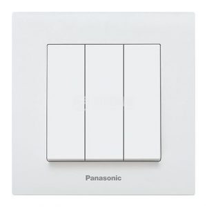 Panasonic Троен електрически ключ бял